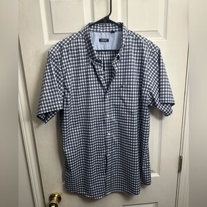 IZOD Men's Blue Checkered Shirt